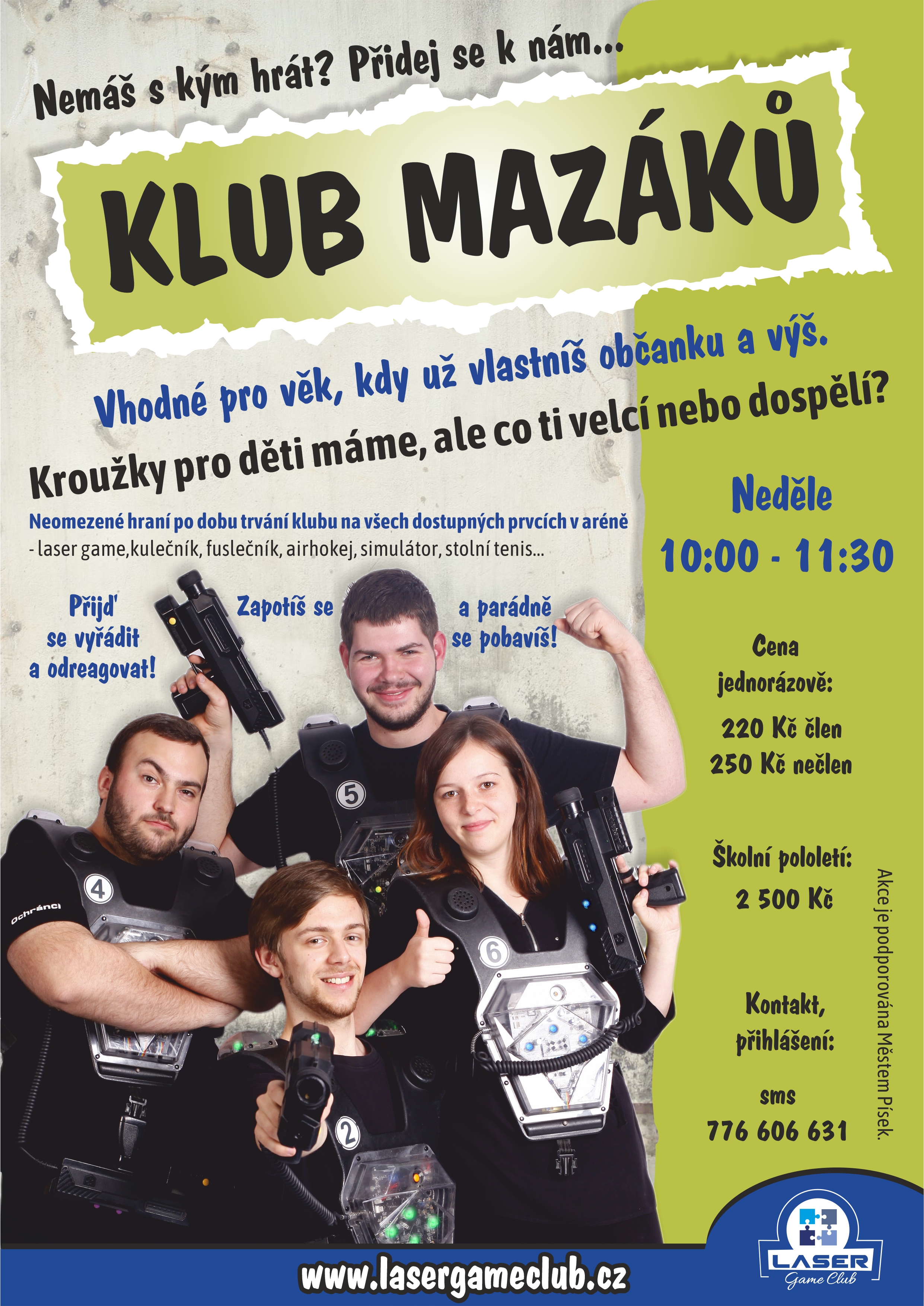 Klub mazáků - plakát